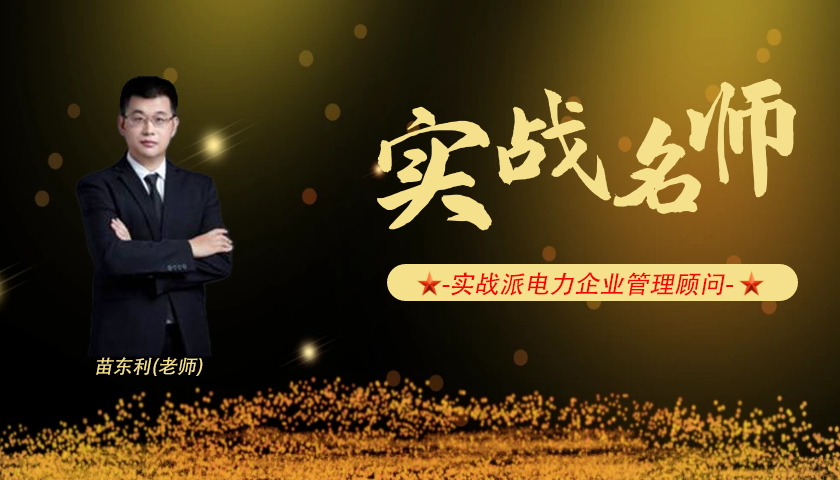苗东利_实战派电力企业管理顾问