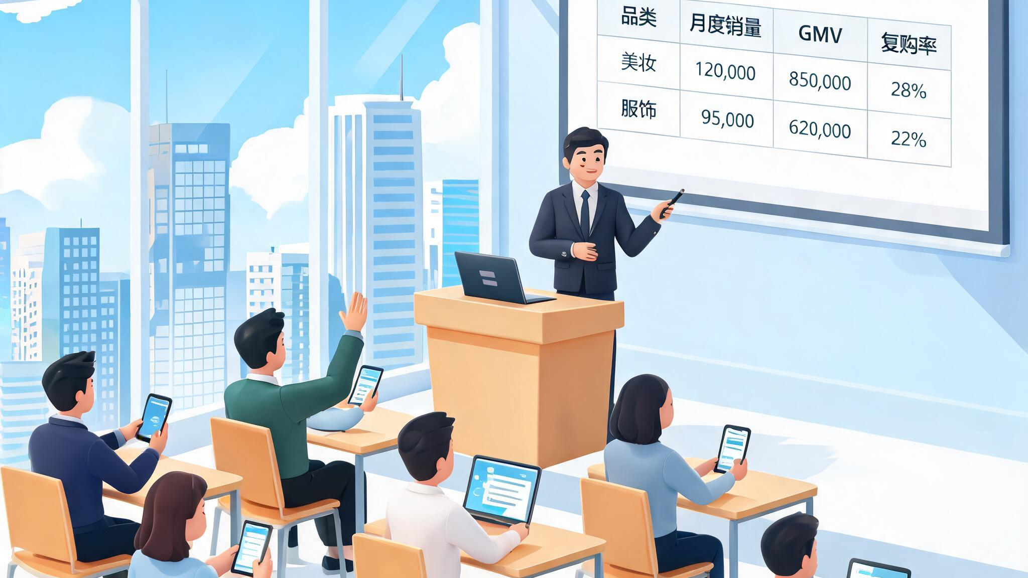电商培训效果数据全景：覆盖率/人效/ROI三维分析（杭州企业实战）